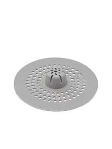 1pc Silicone Drain Plug, Stainless Steel Drain Gasket, Floor Drain Filter, Suitable For Bathroom, Kitchen, Bathtub, Sink, Prevents Hair And Debris Clogging, Drain Cover, Sink Strainer