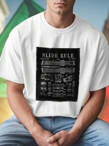 SLIDE RULE PATENTED DEC 15 1903 K E PETERS No 746888 T shirt uomo moda vintage design unico regalo originale idea esclusiva casual comodo offerta speciale shopping online