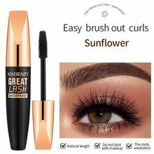 3-Piece Mascara Set: Plump, Curled, Slender, Thick, Waterproof, Non-Smudging, Long-Lasting 4D Mascara Eye Makeup Set - 黑色 - 查看 3