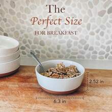 Mora Ceramic Flat Bowls Set Of 4-25 Oz- For Soup, Salad, Rice, Cereal, Breakfast, Dinner, Serving, Oatmeal, Etc - Microwave, Dishwasher And Oven Safe Porcelain Bowl For Eating And Kitchen - Vanilla,8059130