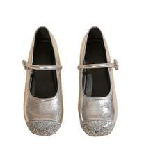 Women Wide Fit Flats - Black - View 7