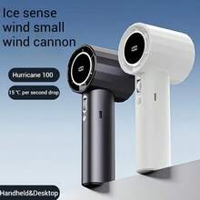 Ventilador de mano portátil con batería recargable de 1800mAh, ventilador mini USB ajustable a 100 velocidades, adecuado para viajes y uso en exteriores, ventilador portátil recargable, estudiante, ventilador de escritorio