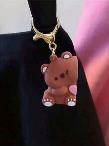 2PCS Magnetic Adorable Bear Keychains, A Sweet Gift For Boyfriends And Girlfriends. These Keychains For Bags And Keys Are Suitable For Back - To - School And As Couple Gifts. Car Accessories Cute Goth Y2k