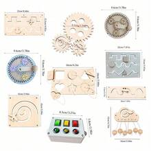 Tablero de actividades Montessori semi-terminado, accesorio para el desarrollo de la inteligencia en la primera infancia y el entrenamiento de hábitos de acción, tablero de memoria DIY para caminar, soporte para al por mayor