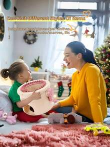 22/24/32/40/48针DIY手工编织机套装（配件颜色随机），可编织婴儿帽、围巾、袜子、手套、毛衣等作为礼物，也可用于编织宠物服装，是节日、生日、圣诞节、万圣节、新年等场合的理想礼物。 - 彩色 - 查看 12