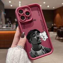 Funda de teléfono Fashion Rapper para 16 16e 15 14 Plus 13 12 11 Pro X Xs XR 8 e Protección de lente suave Capa Cover Funda Protectora Carcasa Moda Creativa - Colores mixtos - Ver 5