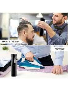 3pcs Hair Styling Kit-Continuous Spray Bottle,Hair Dye Bottle&Squeeze Bottle- Apply To Hair Roots Perfect For Normal Hair Types - Multicolor - View 2