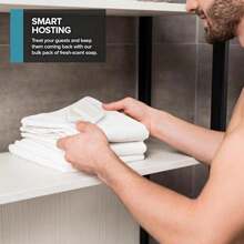 Bulk Hotel Soap Bars (100 Count), Fresh Scent Travel Size Hand Soap For Hotels, Motels, And Resorts, Mini Travel Soap Bulk, Individually Wrapped Bars Of Soap Bulk Pack, Guest Soaps For Bathroom - 0 Ounce (Pack of 100) - 查看 6