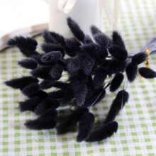 Natural Bunny Tails Dried Flowers - 120 PCS Rabbit Tail Grass, Lagurus Ovatus For Boho Decor, Dried Pampas Grass Dry Flower Arrangements For Wedding Party Home Kitchen Office Decorations (Retro Pink)