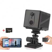Cameră mini 5MP, viziune nocturnă în interior, supraveghere video, monitorizare securitate, baterie reîncărcabilă 3000 mAh, cameră de acasă, compatibilă cu cartela SIM 4G