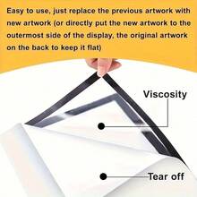 5 buc ramă magnetică A4 pentru postere, ramă foto, reutilizabilă, aurie/argintie/neagră, suport de afișare pentru decor de perete