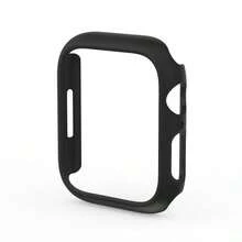 Black PC Shockproof Hollow Protection Cover Compatible With Apple Watch Ultra/Series 10/9/8/76/5/4/3/2/SE - Sizes 38/40/41/42/44/45/49/46mm - Watch Case - Black - View 1