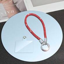 1 件奢华闪亮水晶手机链，全钻石吊坠腕带，适合所有手机型号和手机壳，防摔，优质耐用 - 銀色 - 查看 12