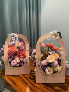 Hộp đựng hoa cầm tay 5 chiếc cho Ngày của Mẹ, Túi giỏ hoa rỗng, Hộp đựng hoa thủ công DIY, Túi tote Floyd - Nhiều màu - Xem 7