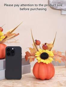 1 件 7.8 英寸（高）仿真南瓜秋季家居客厅卧室感恩节丰收节万圣节派对桌面装饰家居装饰万圣节装饰秋季装饰房间装饰秋季装饰