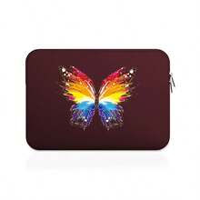 Pothai 蝴蝶设计简约防水减震透气笔记本电脑保护套，保护性笔记本电脑包，女士笔记本电脑包， 书包，大学必备品，返校必备 - 彩色 - 查看 23