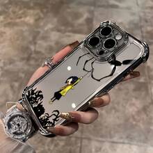 Anime Trending C-Coral Lin New Design Pattern Phone Case Compatible With IPhone 16 15 14 13 12 11 Pro Max X XR XSMAX 8 7 Plus Luxury Transparent Soft Back Cover - 混合顏色 1 - 查看 5