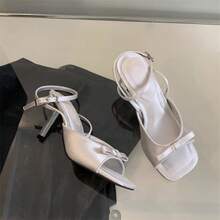 Women Pumps - 銀色8cm - 查看 8