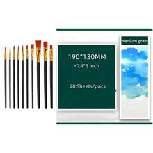 水彩纸 20 张 300g 旅行方便水彩素描本美术用品绘画学校用品返校,返校,学校用品