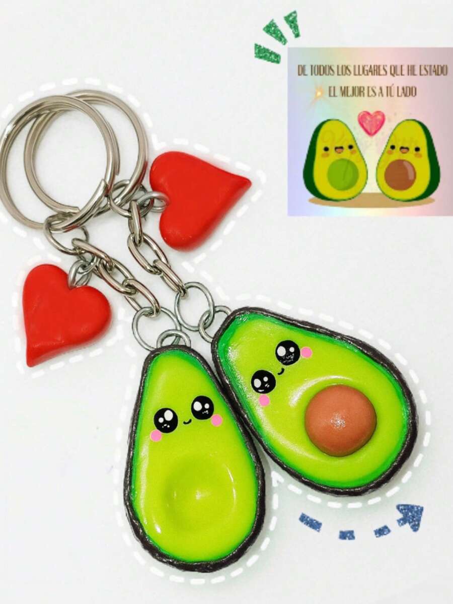 Couple Keychains, Best Friends In The Form Of Esquites And Corn - Yellow - View 1