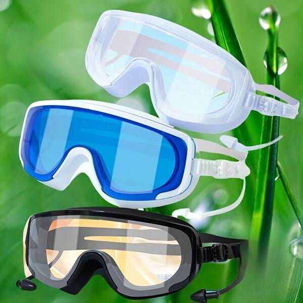 New Popular Men's Women's Universal Swimming Waterproof And Anti Fog High-Definition Large Frame Frameless Adult Outdoor Swimming Equipment, Beach Essentials, Beach Accessories, Pool Float