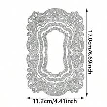 1 件蕾丝框架金属切割模具，适用于 DIY 剪贴簿装饰压花手工模切模板