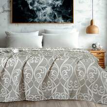 Lightweight Muslin Blanket – 3-Layer Cotton Quilt For Adults, Soft And Cozy For Bed Or Sofa - perrys - View 2