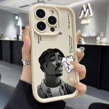 Funda de teléfono Fashion Rapper para 16 16e 15 14 Plus 13 12 11 Pro X Xs XR 8 e Protección de lente suave Capa Cover Funda Protectora Carcasa Moda Creativa - Colores mixtos - Ver 2