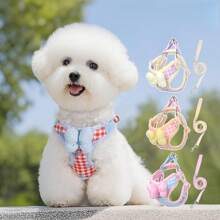 Correa de arnés de estilo chaleco para perros pequeños, Teddy, Poodle, Cachorro, Arnés de pecho para mascotas