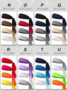 1 Băng đô buộc tóc co giãn có thể điều chỉnh màu trơn cho nữ, Phụ kiện tóc thời trang thể thao chạy bộ tập luyện thoáng khí Băng đô quấn đầu thấm mồ hôi, Băng đô thu đông Băng đô phụ kiện tóc cho phụ nữ khi đi nghỉ, Khăn quàng cổ thanh lịch cho phụ nữ, Khăn trùm đầu mềm mại - Nhiều màu - Xem 8