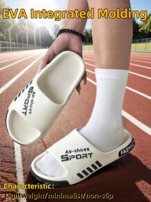 四季男士时尚拖鞋，EVA材质防滑防臭露趾软底透气舒适家居拖鞋，适合海滩度假/运动/家庭浴室拖鞋