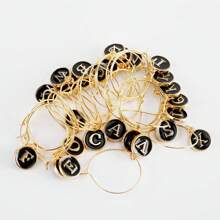 52pcs Wine Glass Charms, Wine Glass Identification Pendant, Beverage Markers For Wine Glasses, Wine Tasting, Cocktail, Champagne Party Decor, Home Gathering Gifts