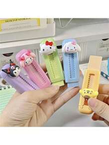 Sanrio Sanrio [Authorization] 1pc Sanrio Push Pull Eraser Kulomi Yuguigou Scalable Cartoon Rubber Replacement Core Student No Shard Learning Xi Chaojing Back To School Random Style,School Supplies,Erasers,Gomas De Borrar,Hello Kitty Items,Classroom Essentials,Back To School Supplies,Cute School Supplies,Back To School