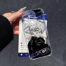 Funda de teléfono SamsungAnime Prison Football compatible con iPhone 16 15 14 13 12 11 Pro Max X XR XSMAX 8 7 Plus, cubierta trasera transparente suave a prueba de golpes. - transparente - Ver 3