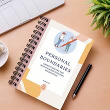 Personal Boundaries Workbook & DBT Therapy Notebook – Guided Worksheets For Anxiety, Social Skills & Emotional Regulation | Mental Health Journal For Therapists, Clients & Office Decor - A5 - View 3