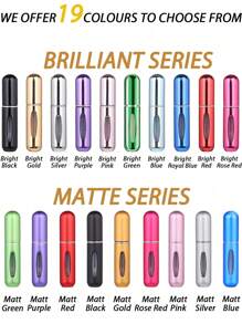 1pc 5ml Refillable Travel Fragrance Atomizer, Perfume Refillable Bottle, Travel Size Perfume Bottle, Mini Perfume Bottle, Refillable Perfume Bottle With Bottom Fill, Spray Bottle Dispenser Empty Liquid Container, Travel Essentials, Multi-Color, 1pc/3pcs, Spray Bottle Dispenser Mini Portable Empty Liquid Container, Travel Essentials Travel Pouch, Suitable For Beach, Summer, Back To School