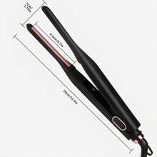 UKLISS Chapinha e Modelador UKLISS 2 em 1: Ferramenta de Estilo Cerâmica Mini para Cabelos Curtos a Longos e Barbas, Presente para Mãe, Presente do Dia dos Namorados para Namorado, Presente do Dia dos Namorados, Rosa Fofo, Dia de São Patrício (Preto)