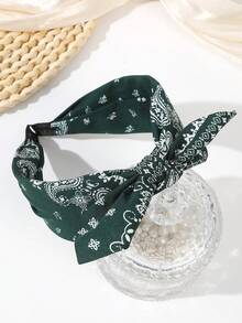 1 件织物蝴蝶结头带，女士头饰，休闲百搭发饰，发带，发箍，头饰 - 彩色 - 查看 8