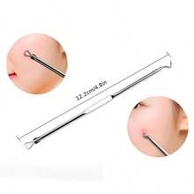 4-Piece Professional Blackhead Removal Set - Acne Removal Tools For Whitehead Acne Removal - Deep Cleansing And Skin Cleansing Tools For Acne Removal - Beauty Tools - 銀色 - 查看 7