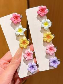 10个/套 彩色雏菊发夹，精致可爱 - 适合女孩和女士，适合日常佩戴、约会、上学和度假等场合，是卷发女性的理想美发工具，也适合秋季、旅行等场合。此外，它也是礼物、圣诞袜填充物、圣诞礼物、发夹、配饰和头部饰品的理想选择。 - 彩色 - 查看 2