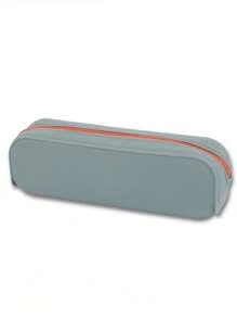 Customized Pencil Case, Personalized Silicone Pencil Bag With Name, Multiple Colors, Large Capacity, Zipper Design, Soft And Easy To Clean, Suitable For Back To School Season, College, Student Personalized Gift