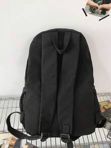 Minimalist Solid Color Multipocket Backpack, Versatile Large Capacity Bag For School, Travel, Vacation, Back To School Season - Multicolor - View 3
