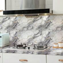 1卷防水防油厨房墙贴自粘式耐热加厚橱柜炉灶台面翻新壁纸
