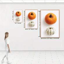 1/3PCS Autumn Harvest Poster Optional Frame Wall Art, Autumn Bounty For Kitchen Decoration, Seasonal Home Wall Decoration Wall Decor Living Room