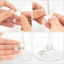 52pcs Wine Glass Charms, Wine Glass Identification Pendant, Beverage Markers For Wine Glasses, Wine Tasting, Cocktail, Champagne Party Decor, Home Gathering Gifts