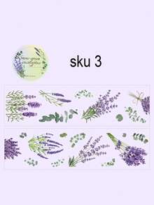 1 Roll/6 Rolls, Butterfly Flower Pattern Stickers, Personalized PET Waterproof Stickers-DIY Handbook Flower Landscaping Lace Sticker Rolls, 2 Meters/78 Inches Per Roll, Decorative Stickers For Back-To-School School School Stationery And Gift Wrapping,School Supplies,Back To School - Multicolor - View 17