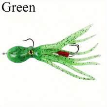 Avlcoaky 1pc 10cm/ 21.5g Soft Squid Skirts Bait Fishing Lure Octopus PVC Rubber Artificial Soft Bait Trolling Lure - Multicolor - View 13