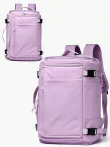 1. Fashion Travel Backpack, Wet And Dry Separation Design, Expandable Capacity. Portable Minimalist Work Bag, Multi-Compartment Design. Personalized Backpack With USB Charging Port. Business Casual Weekend Travel Bag. Practical Student Laptop Bag With Laptop Compartment. Solid Color Sports Backpack With Handle. - Multicolor - View 9