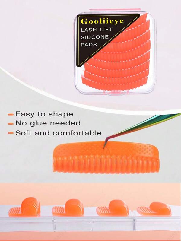 No Glue! Re-Usable Self-Adhesive Silicone Eyelash Curler | 8pcs 4 Curl Sizes (S/M/L/XL) | Easily Create Long-Lasting Curls