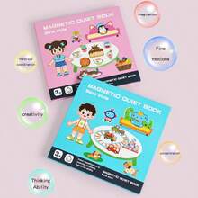 New Product Launched, Fun Montessori Early Education For Boys And Girls, Magnetic Dressing, Multi Scene Quiet Book Exercise, Baby Focus, Hand Eye Coordination - Multicolor - View 4